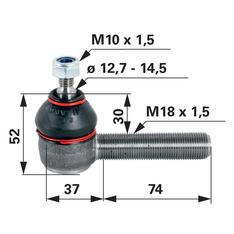 Kugelgelenk M18 x 1,5 1188430702