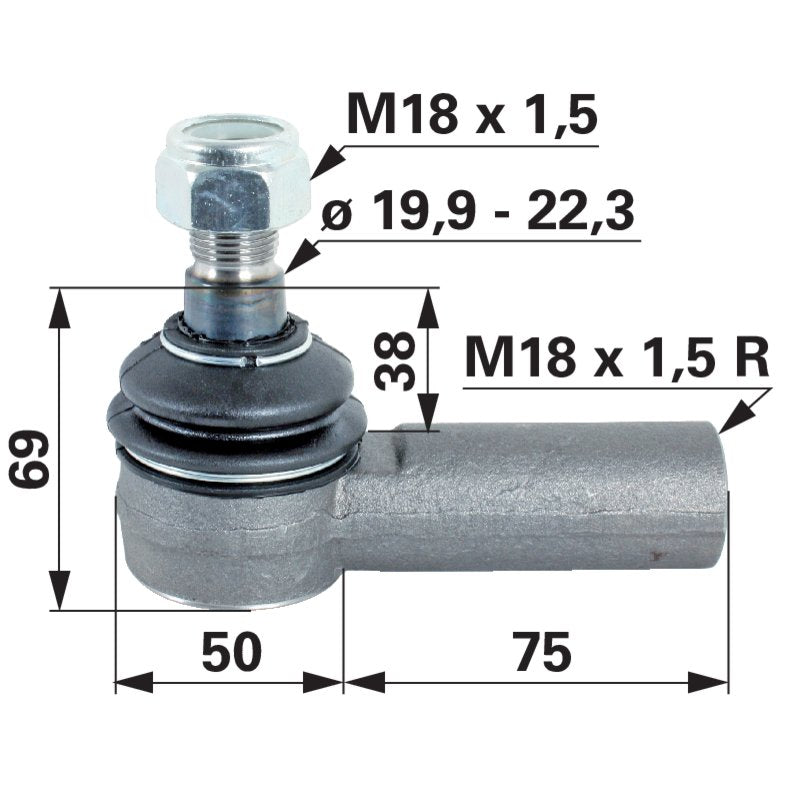 Kugelgelenk M18 x 1,5 IG 354502A1