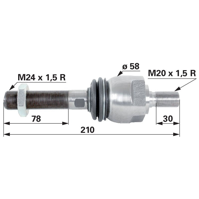 Axialgelenk M24 x 1,5 / M20 x 1,5 1-33-743-613