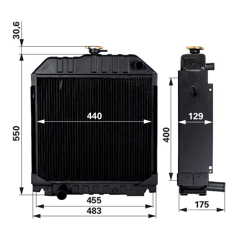 Kühler passend zu Steyr M948, M958