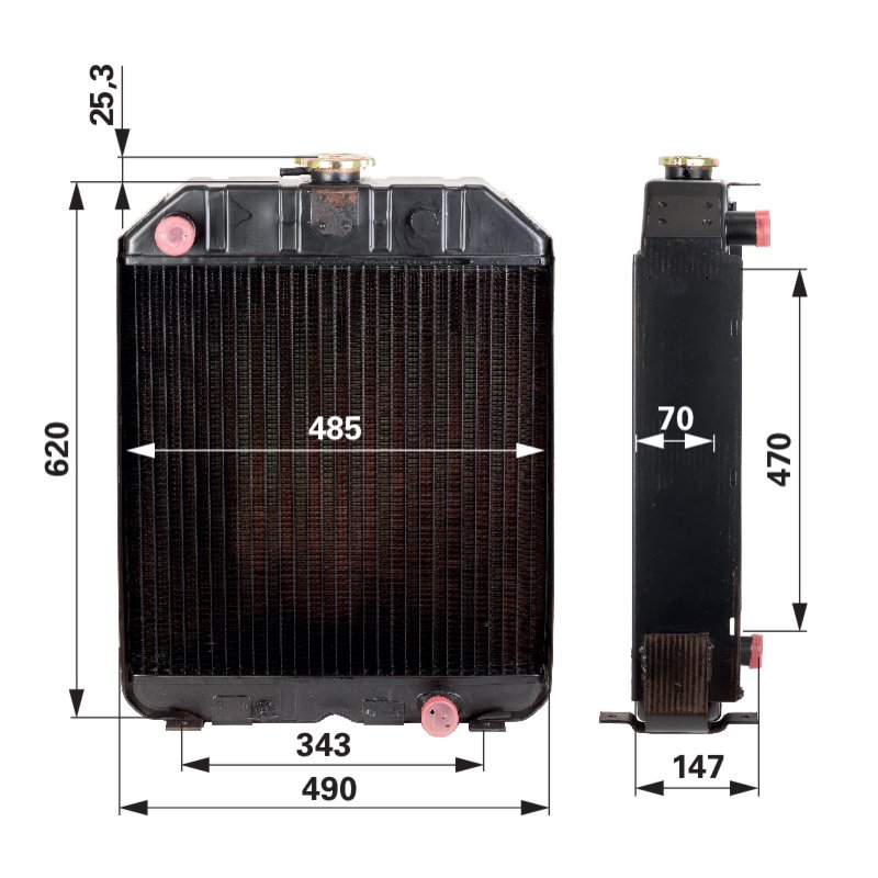 Kühler passend zu Steyr Plus 70/988