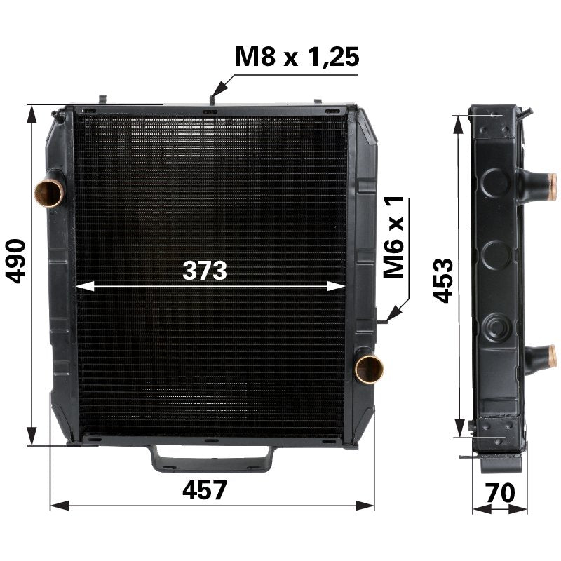 Kühler passend zu Steyr 8055