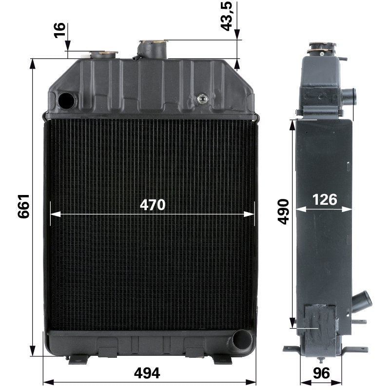 Kühler passend zu Steyr 8100