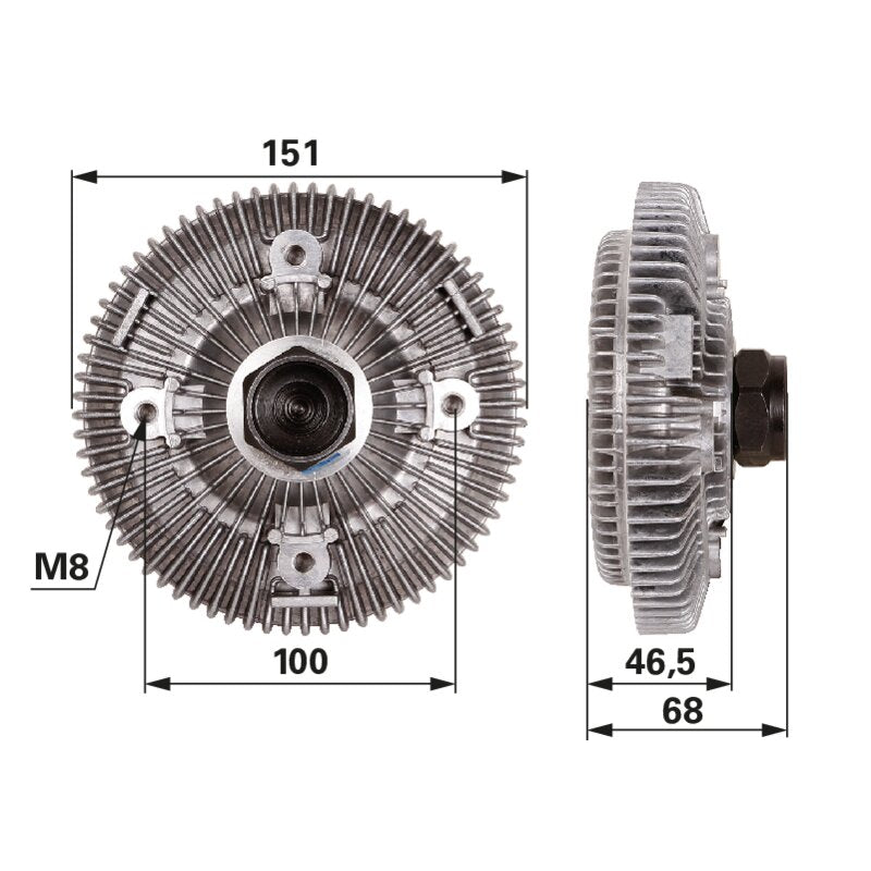 Lüfterkupplung anstelle von CNH 87334143