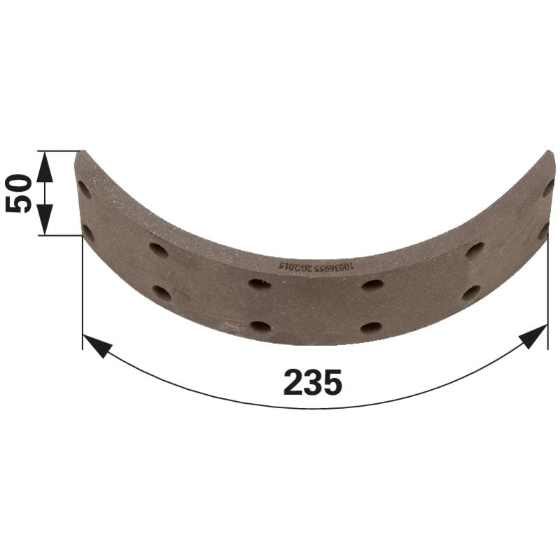 Bremsbelag 235 x 50,5 x 8 mm passend zu Steyr 131700340013