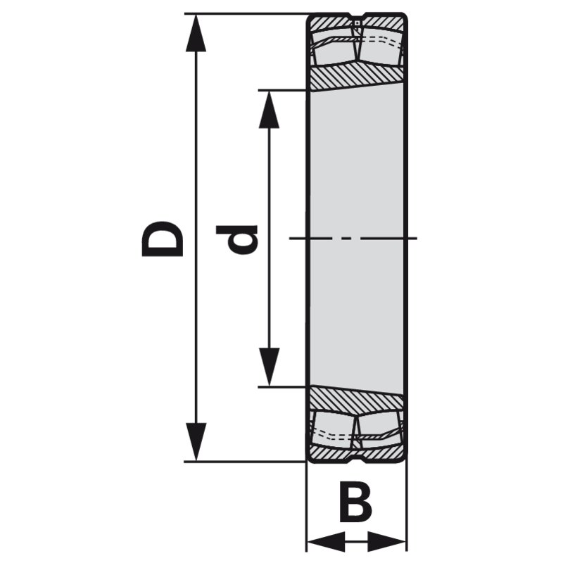 Pendelrollenlager 22209 E1 K zweireihig, DIN635-