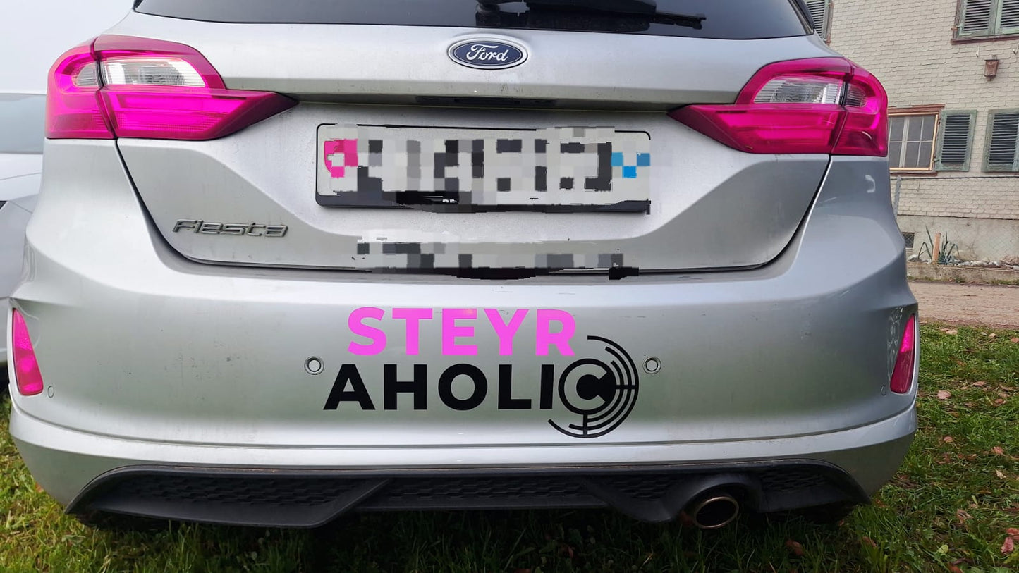 Steyraholic Aufkleber pink