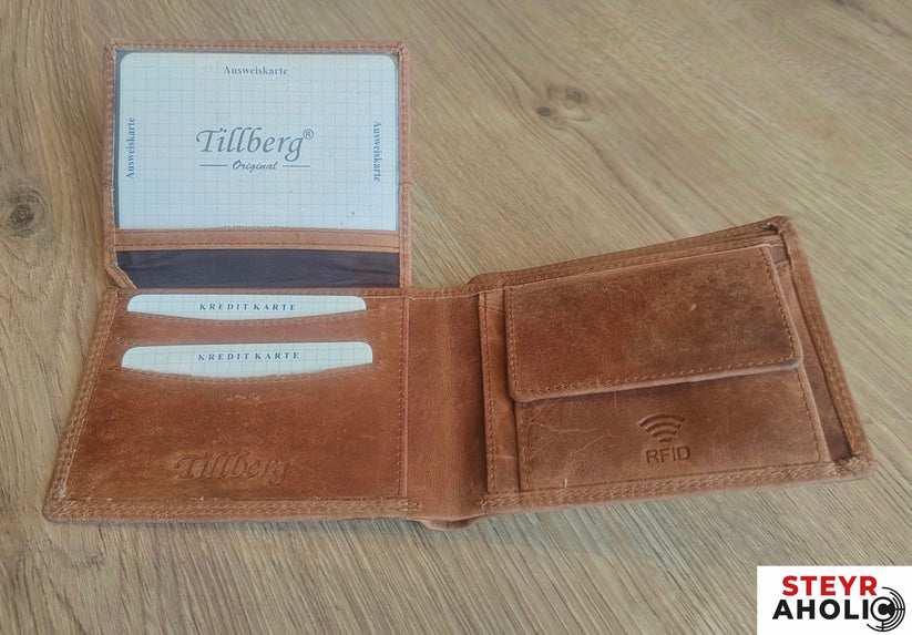 Steyr Leder-Geldtasche (eingebranntes Logo)