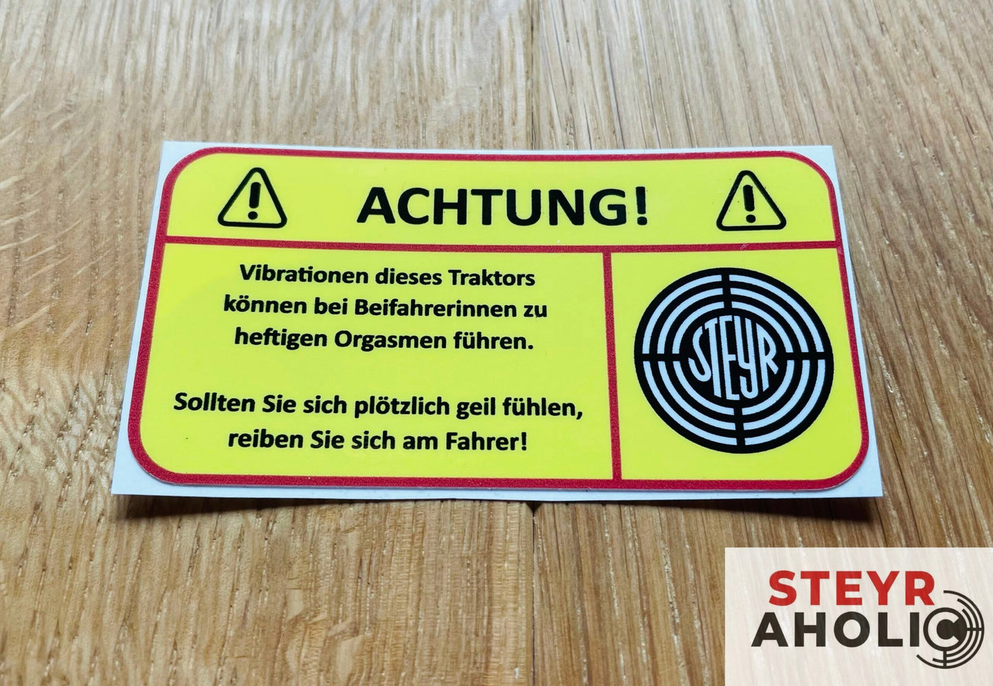 Aufkleber Steyr "Vibrationen"