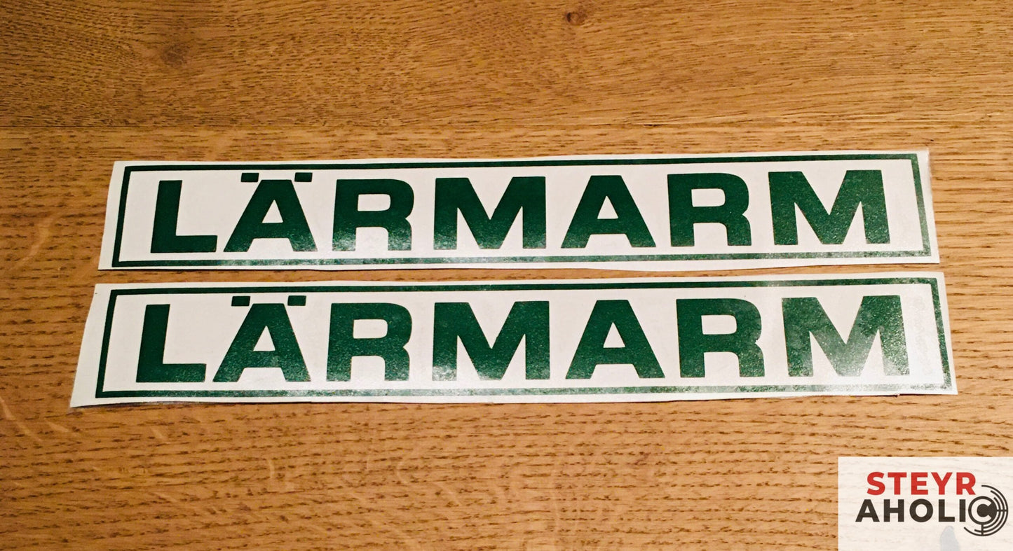 Aufkleber "Lärmarm" Original