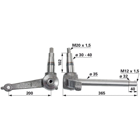 Achsschenkel links anstelle von Steyr 1292410077