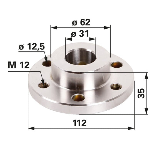 Flansch anstelle von CNH 1-33-741-718