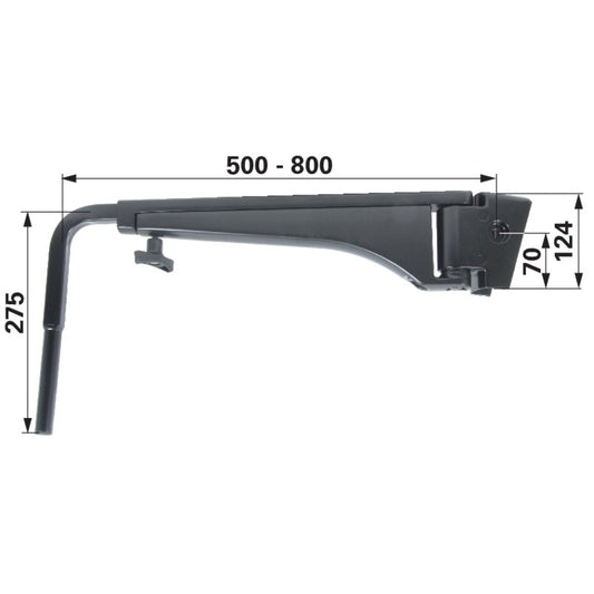 Teleskopspiegelhalter links anstelle von Steyr 1-34-677-013