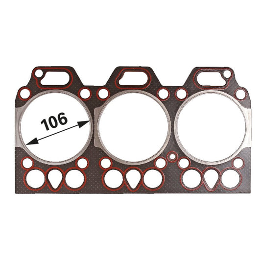 Zylinderkopfdichtung Tropfenform, Durchmesser 106 mm anstelle von Steyr 130800040700