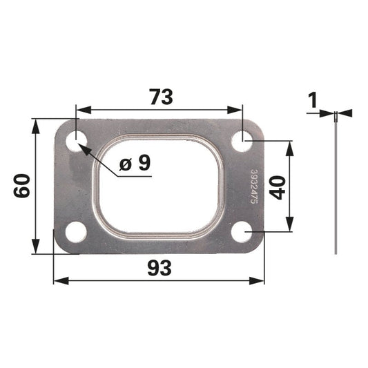 Dichtung Turbolader anstelle von CNH 4895133
