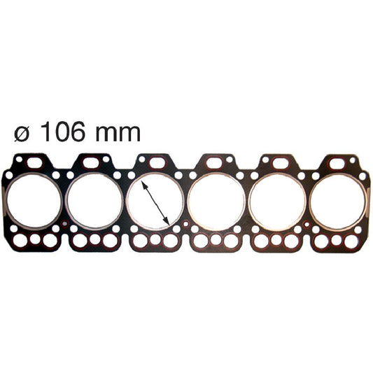 Zylinderkopfdichtung Durchmesser 106 mm anstelle von Steyr 161100040018