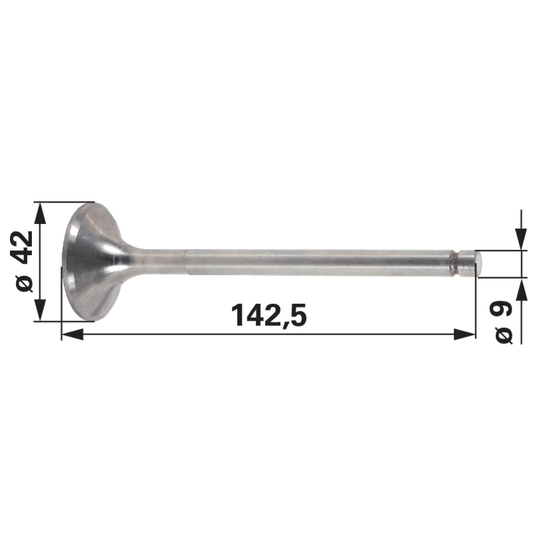 Einlassventil passend zu Steyr WD311, WD411, WD612 131100050014