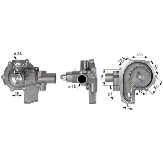 Wasserpumpe zu Steyr 162000060750