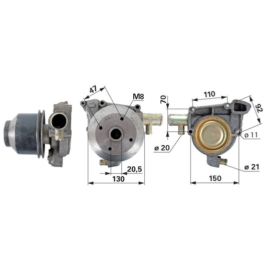 Wasserpumpe anstelle von Steyr 131100060069