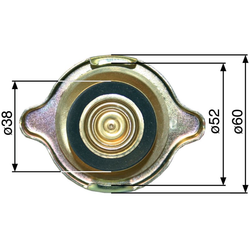 Kühlerverschluss Anschluss 36,5 mm anstelle von Steyr 162000530701