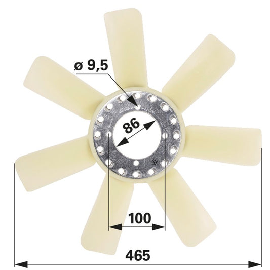 Lüfterflügel anstelle von Steyr 131100060111