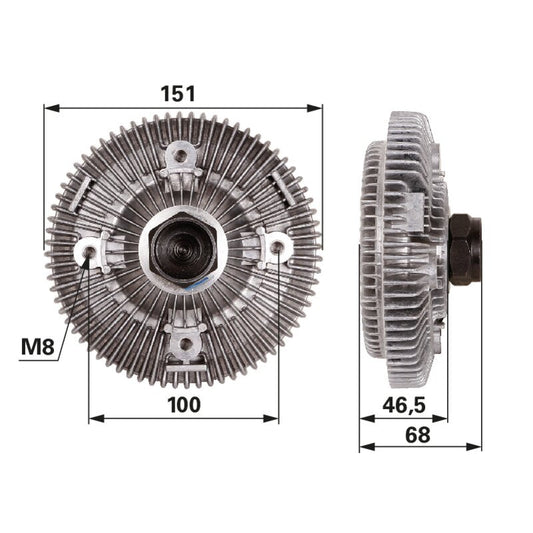 Lüfterkupplung anstelle von CNH 87334143