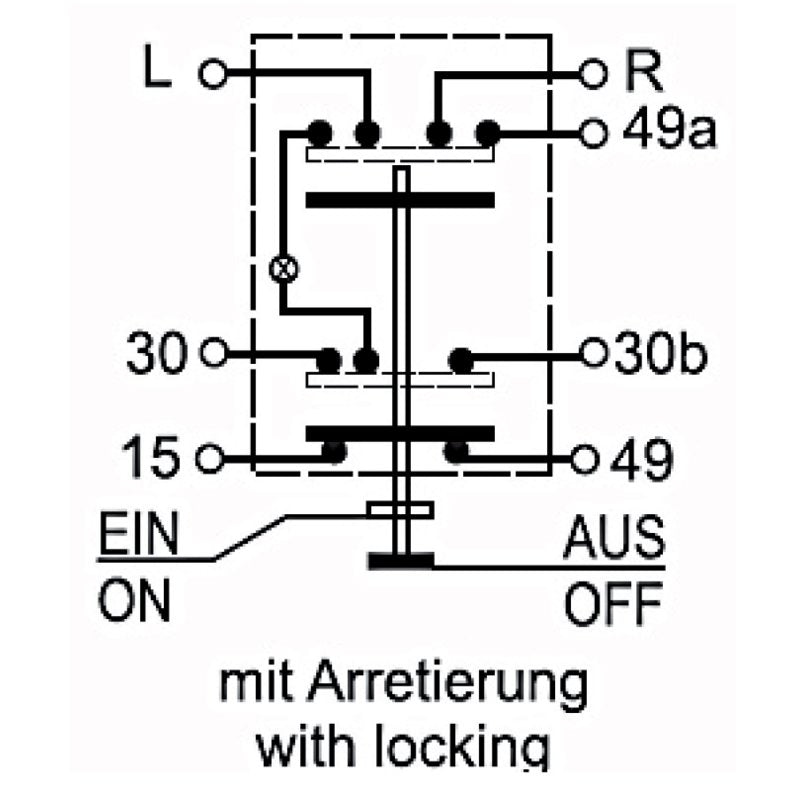 Druckknopfschalter für Allrad zu Steyr 133700580109