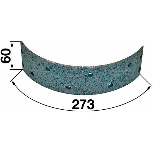 Bremsbelag hinten, 273 x 60 x 5 mm passend zu Steyr 70-1090