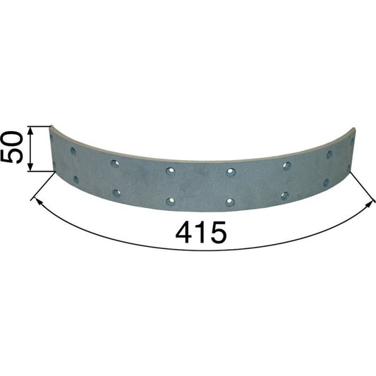 Bremsbelag hinten, 415 x 50 x 6 mm passend zu Steyr 30-540