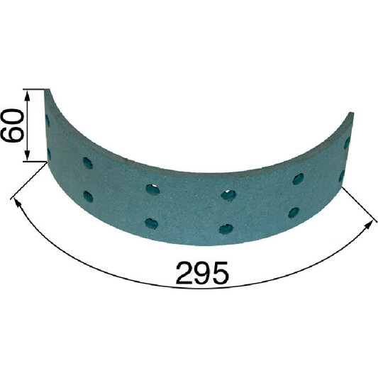 Bremsbelag 295 x 60 x 6 mm anstelle von Steyr 1288340701