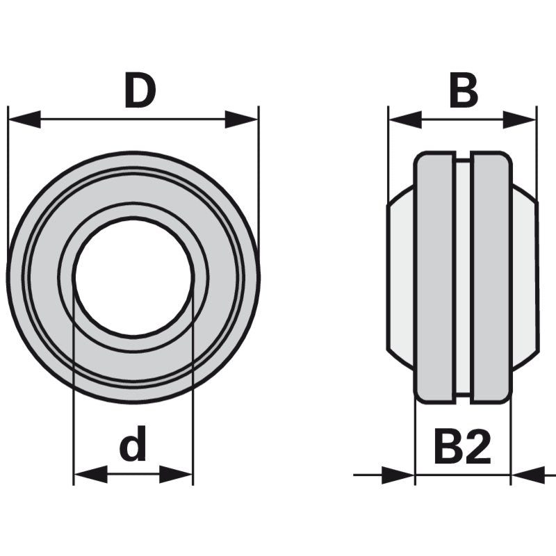Gelenklager GE 25 FO 2RS nach DIN648-G