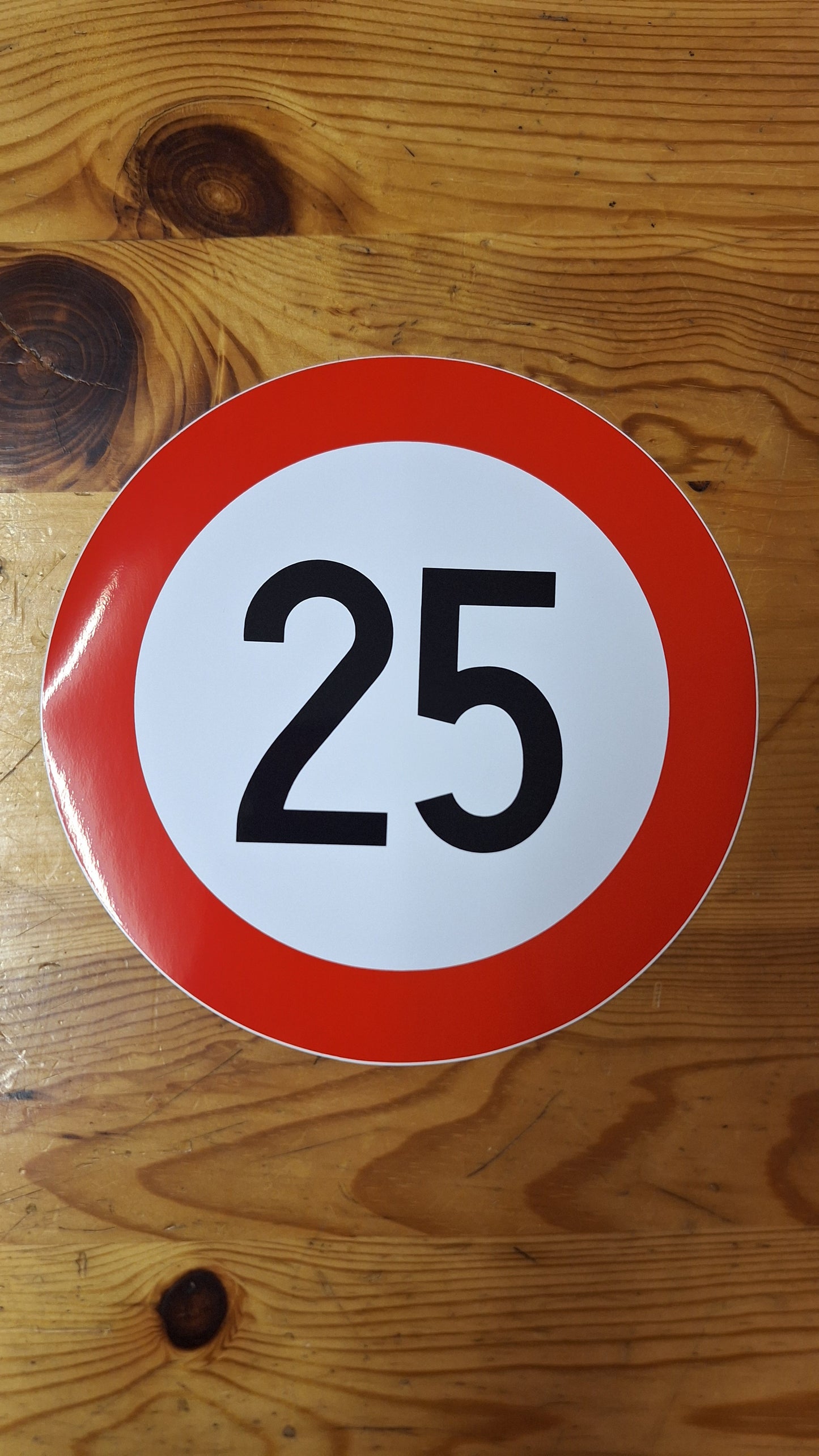 25 km/h Geschwindigkeitsaufkleber