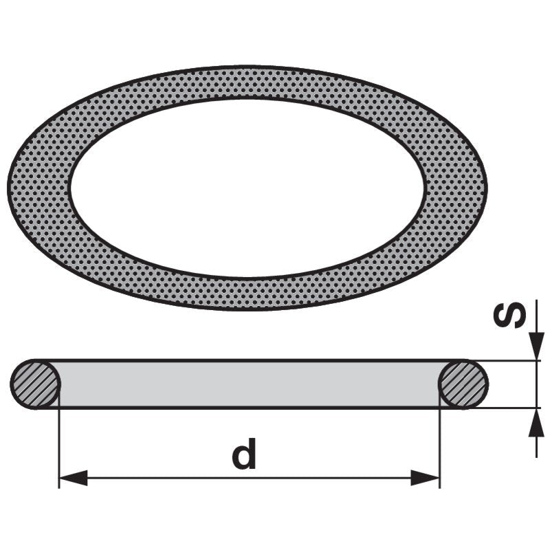 O-Ringe Dm 82,28 x 1,78 mm, 10 Stück NBR 70 Shore, DIN3771