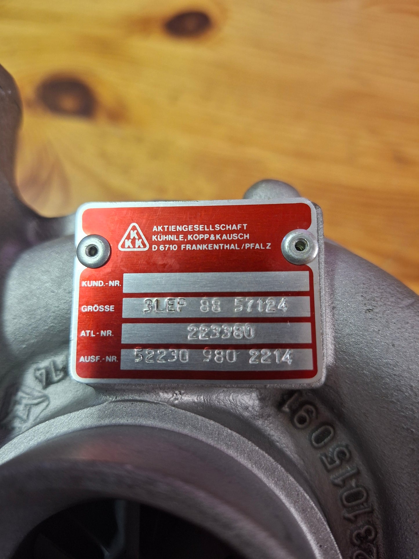 Turbolader KKK 3LEP 88 57124 / 223380 / 52230 980 2214 / 1612 60 11 0164 / 1612 60 11 0012