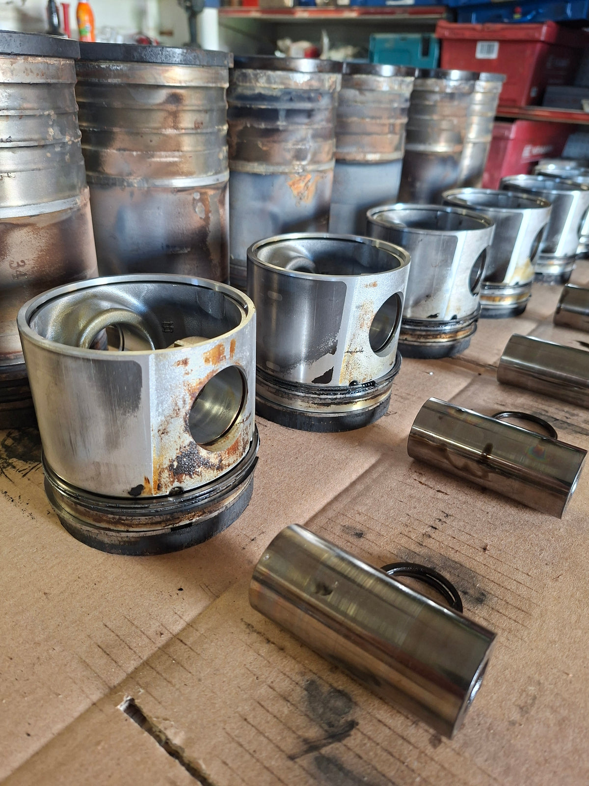 Kolben- Büchsensatz WD 620 Sisu gebraucht geeignet für Tractorpulling