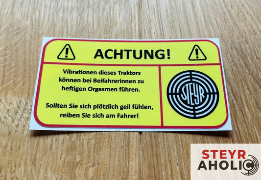 Aufkleber Steyr "Vibrationen"