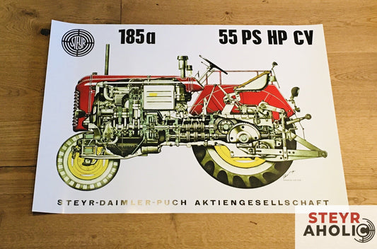 Steyr 185a Schnittposter
