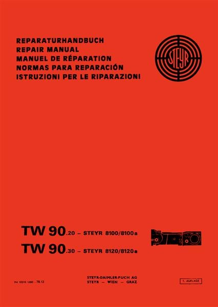 Reparaturhandbuch Steyr TW 90.20 und TW 90.30